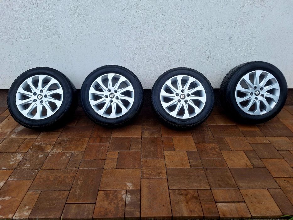 Jante aliaj originale seat  cu cauciucuri M +S/205/55/16