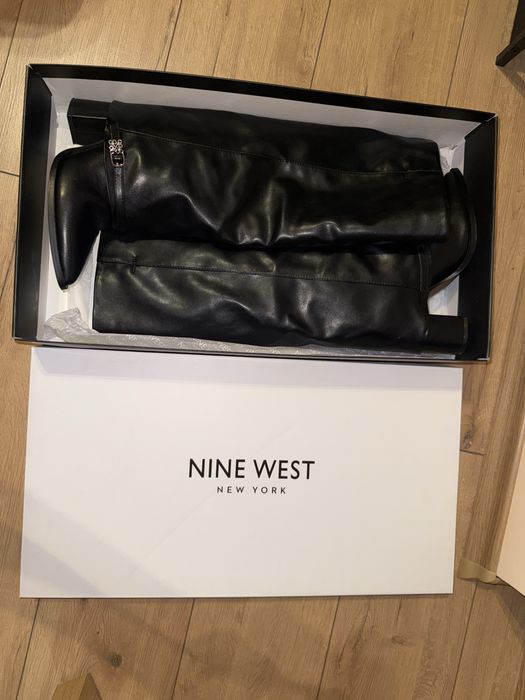 NINE WEST високи зимни ботуши (черни)