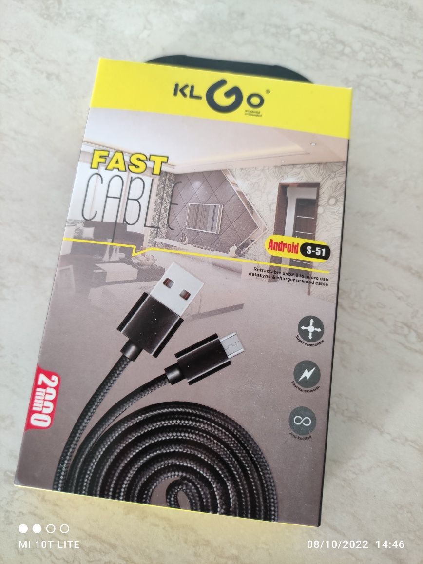 KL G0 Fast CABLE - Android S - 51 / Ново