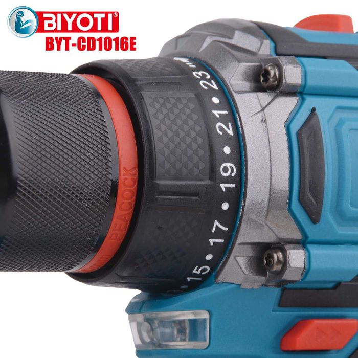 Шуруповерт аккумуляторный Biyoti BYT-CD1016E | 20 В | 40 Н·м | 10 мм