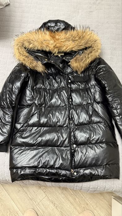 Куртка зимняя, удлиненная с мехом