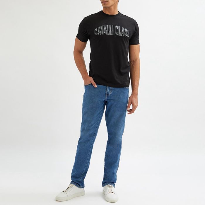 Оригинална мъжка тениска Cavalli Class QXT60I-JD060_NERO