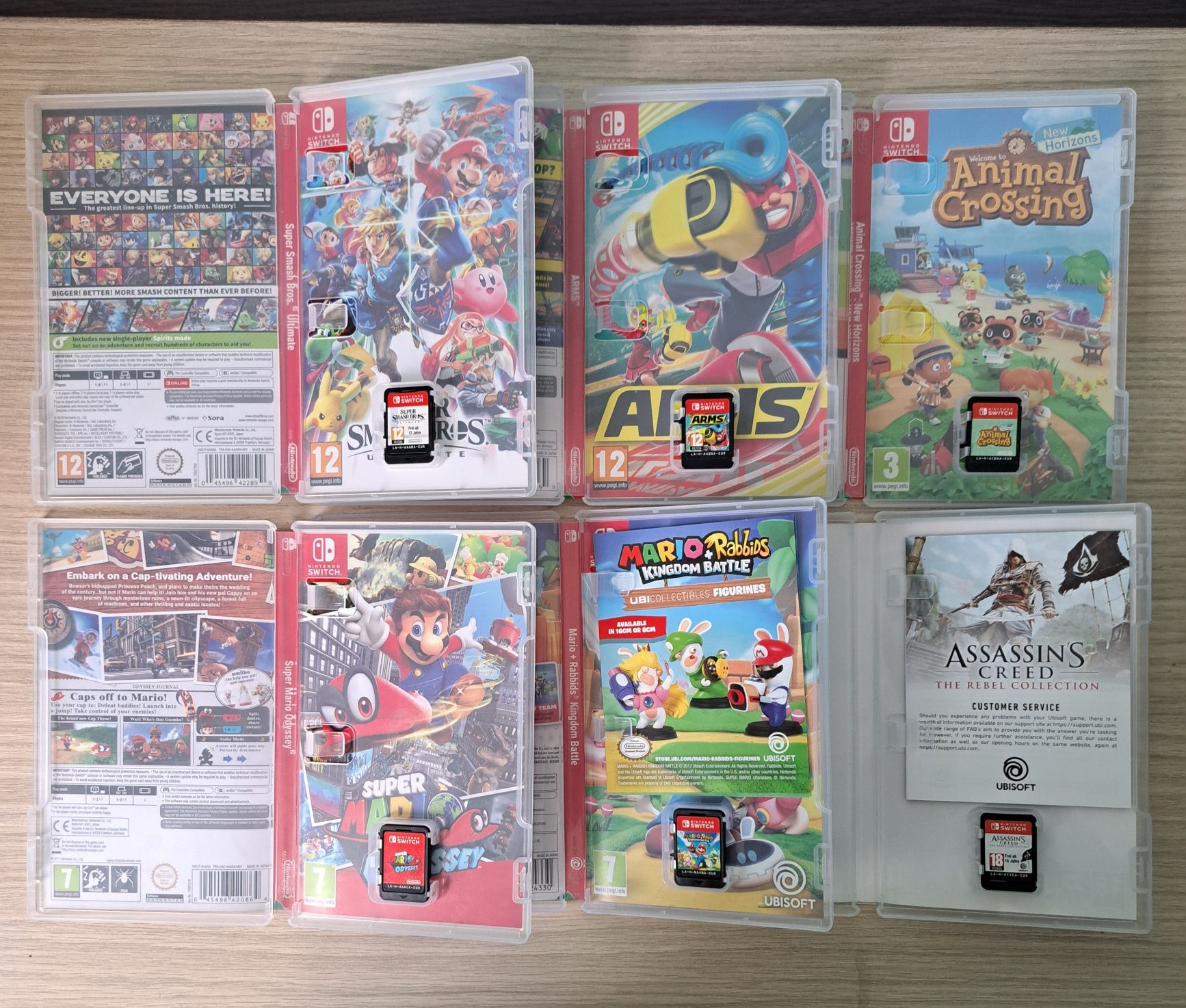 Jocuri Nintendo Switch (Super Mario, Animal Crossing, ARMS, Assassin's