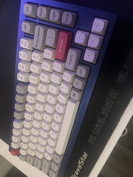 Keychron Q1 mechanical keyboard+ custom switches and keycaps