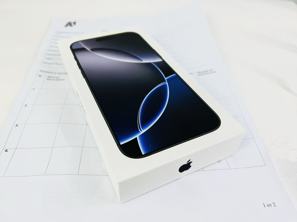 НОВ! Apple iPhone 16 Pro Max 256GB Black 2г. Гаранция