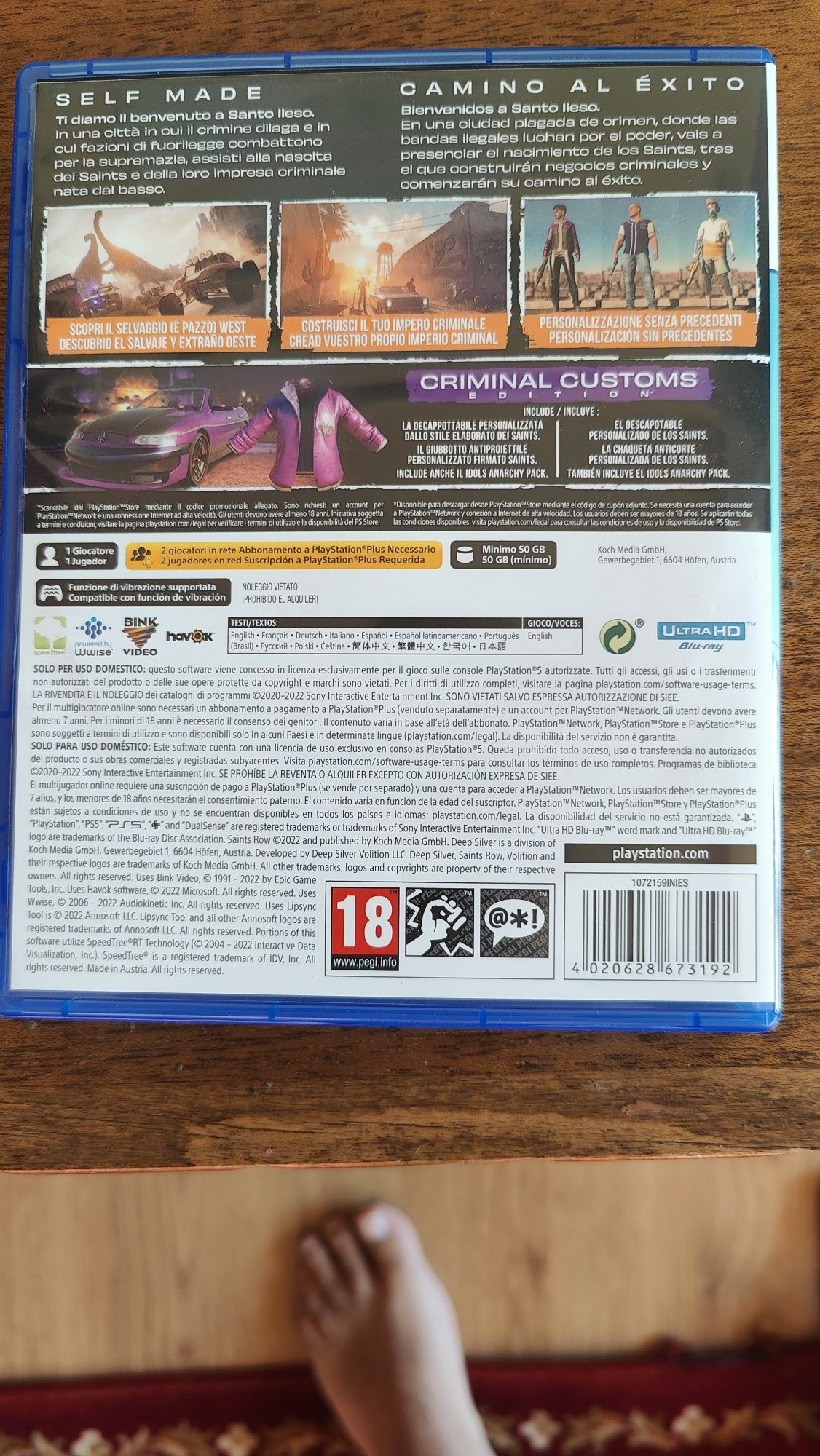 Продавам SAINTS ROW за PS5