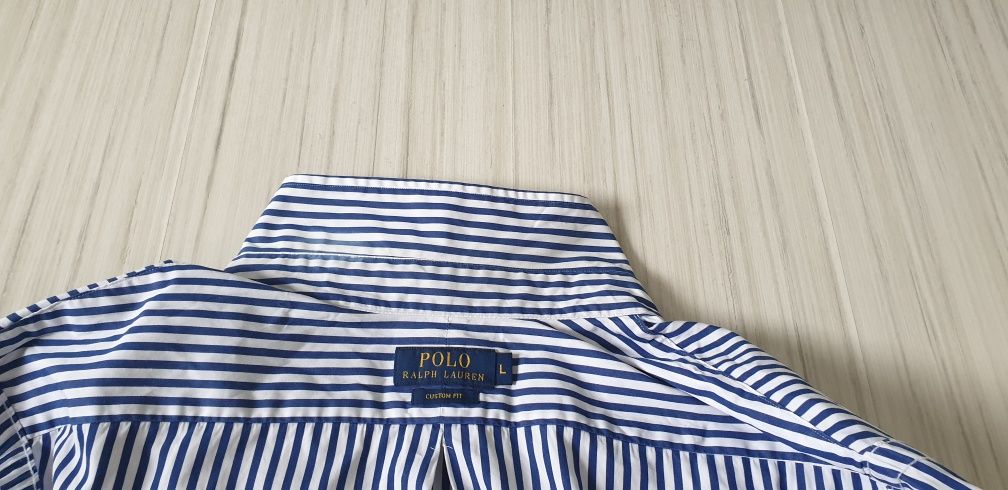 POLO Ralph Lauren  Cotton Custom Fit / L ОРИГИНАЛ! НОВО! Мъжка Риза!
