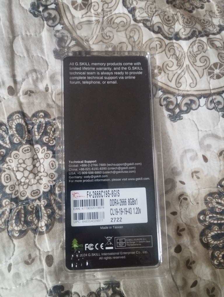 G.SKILL AEGIS DDR4 8 GB 2666 mhz