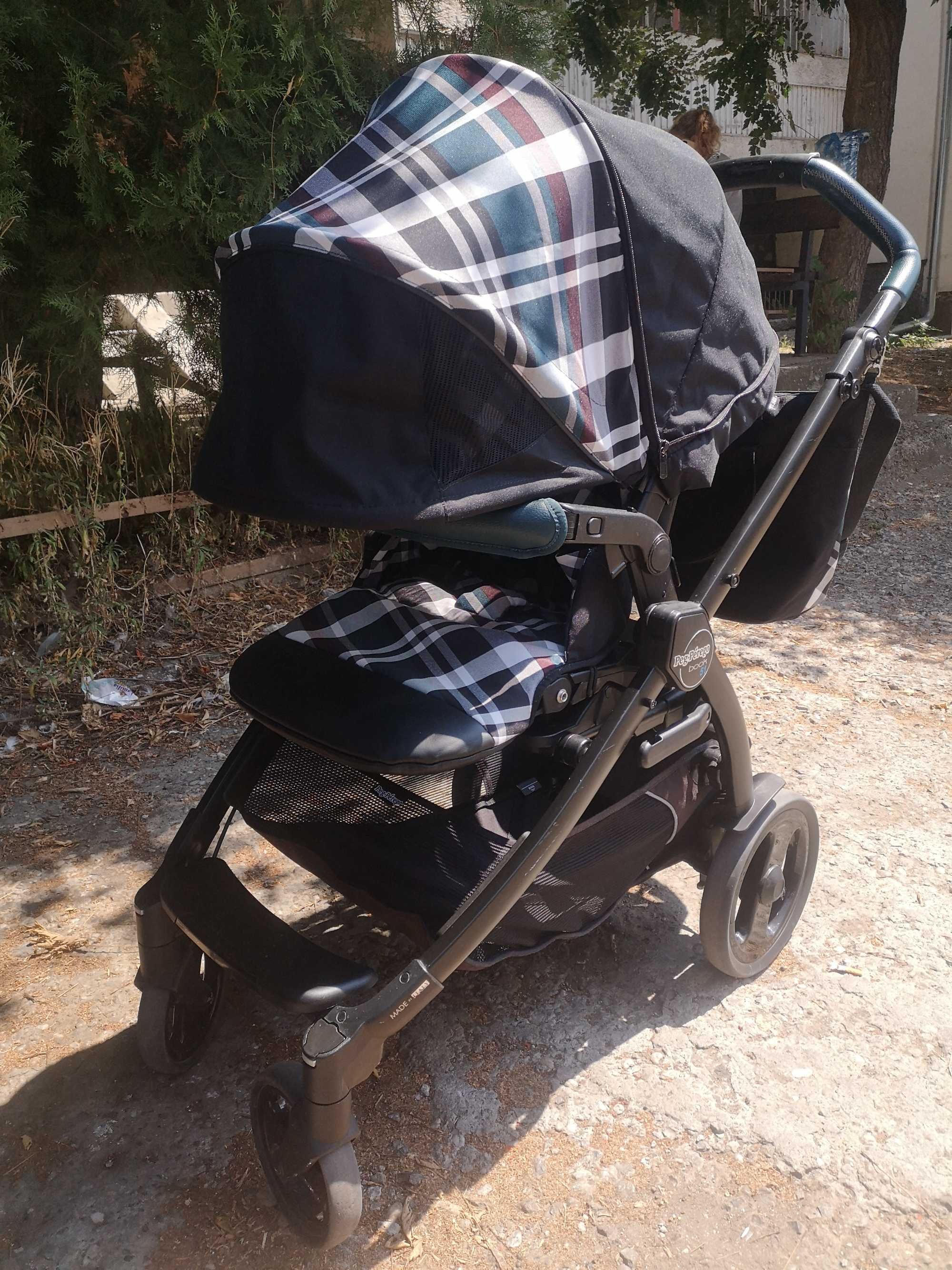 Детска количка Peg Perego Book Tartan Elite Modular 3в1