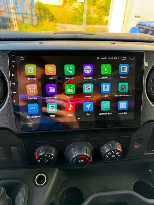Navigatie Android Renault Master Opel Movano Nissan NV400 - CarPlay
