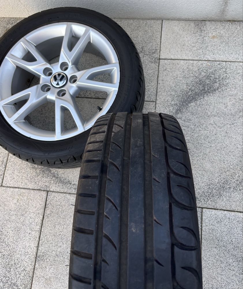 Set roti jante aliaj r17 5x112 225/45r17 vw skoda Golf Passat Octavia