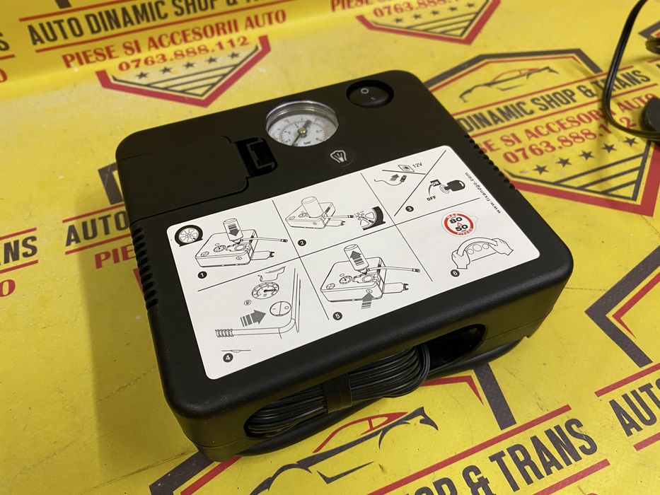 Compresor auto masina umflat roti / roata OE Fix & Go 12V neutilizat