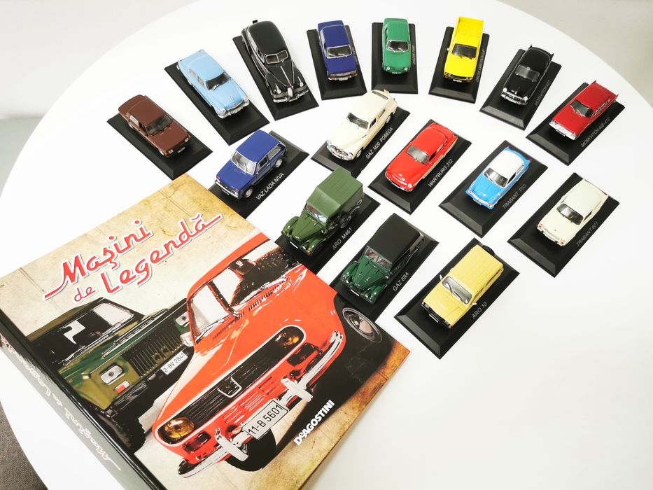 „Mașini de Legendă” DeAgostini – 16 modele 1:43 + reviste originale