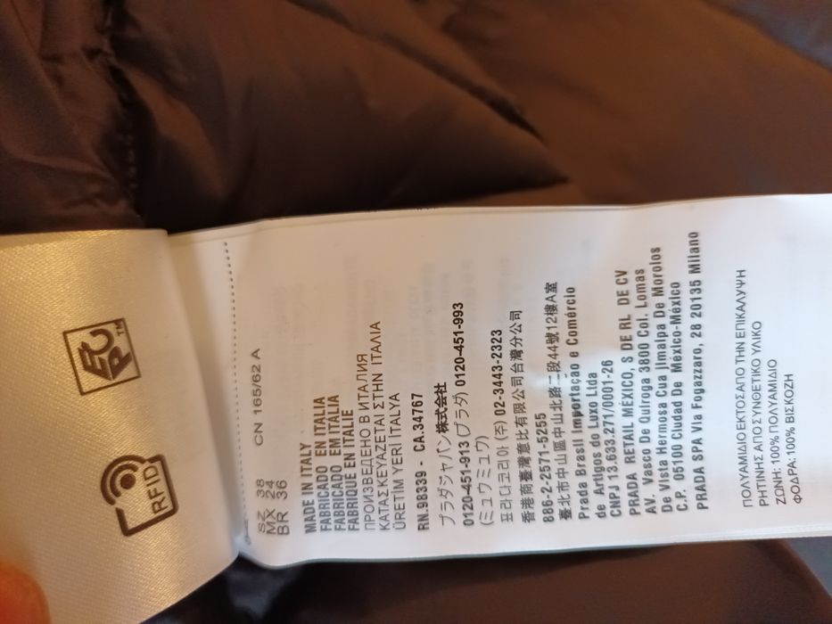 Prada яке гъши пух