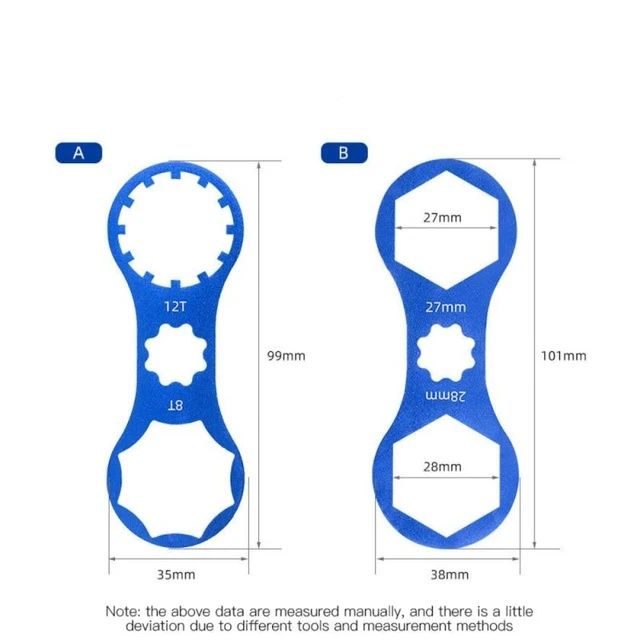 Cheie furca XCR/XCT/XCM/RST amortizor bicicleta 8T-12T Suntour Epicon