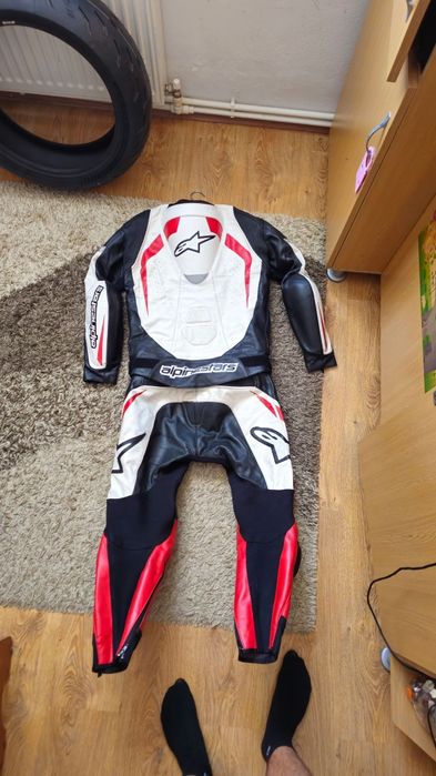 Costum moto piele alpinestars
