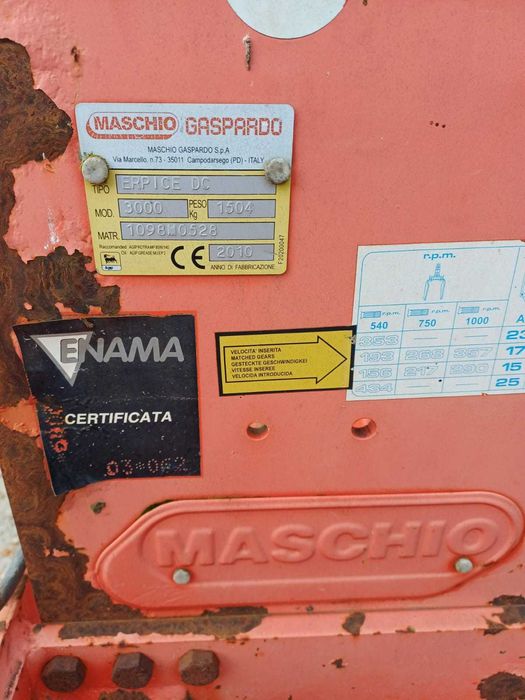 Combinator Grator 450 si Freza grapa rotativa, Maschio Gaspardo,