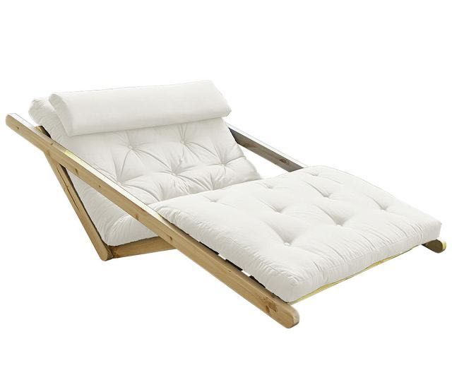 Sezlong extensibil living Figo Natural 120x200 cm