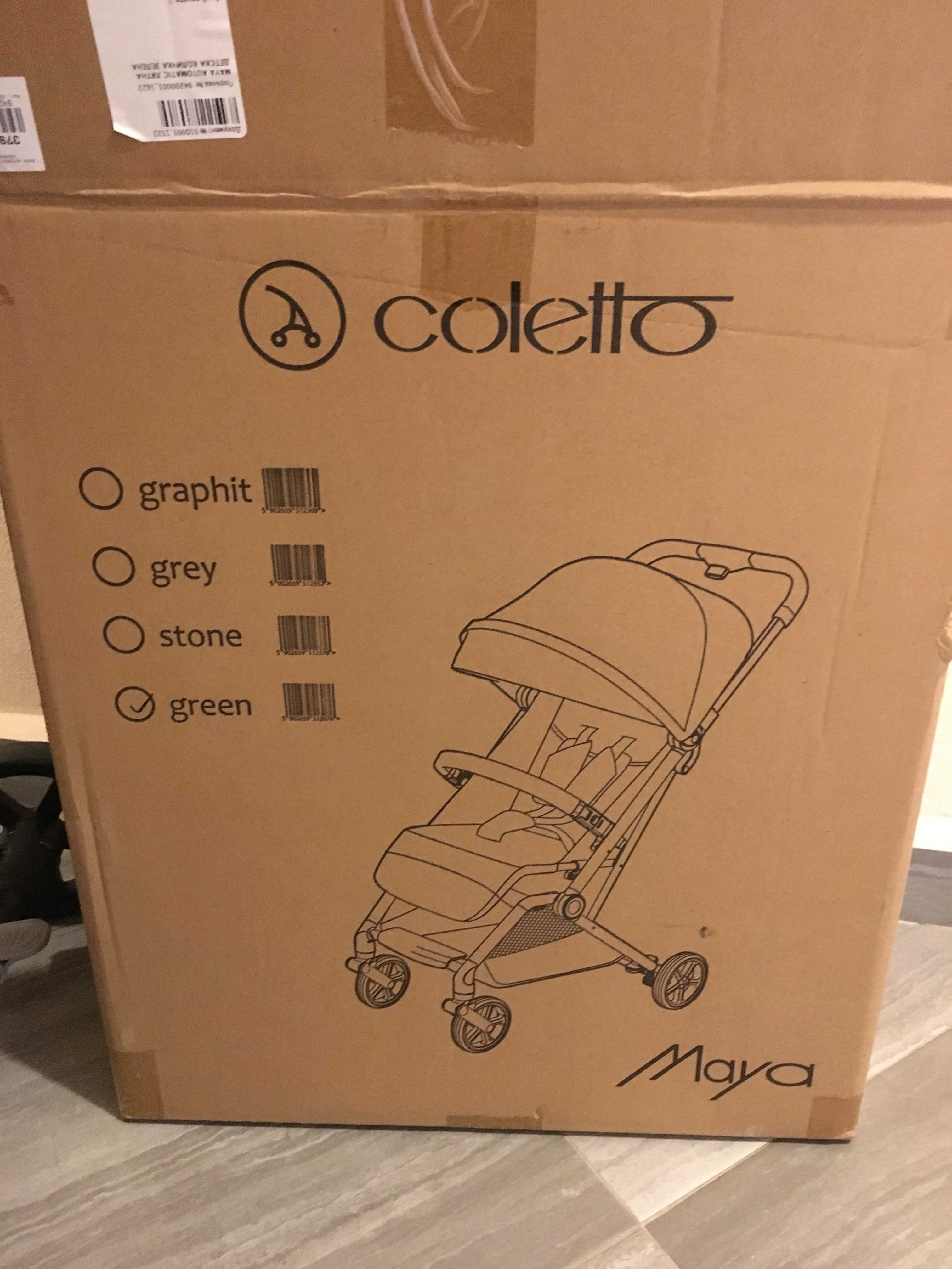 Maya Automatic самосгъваща се количка до 22 кг лятна COLETTO нова