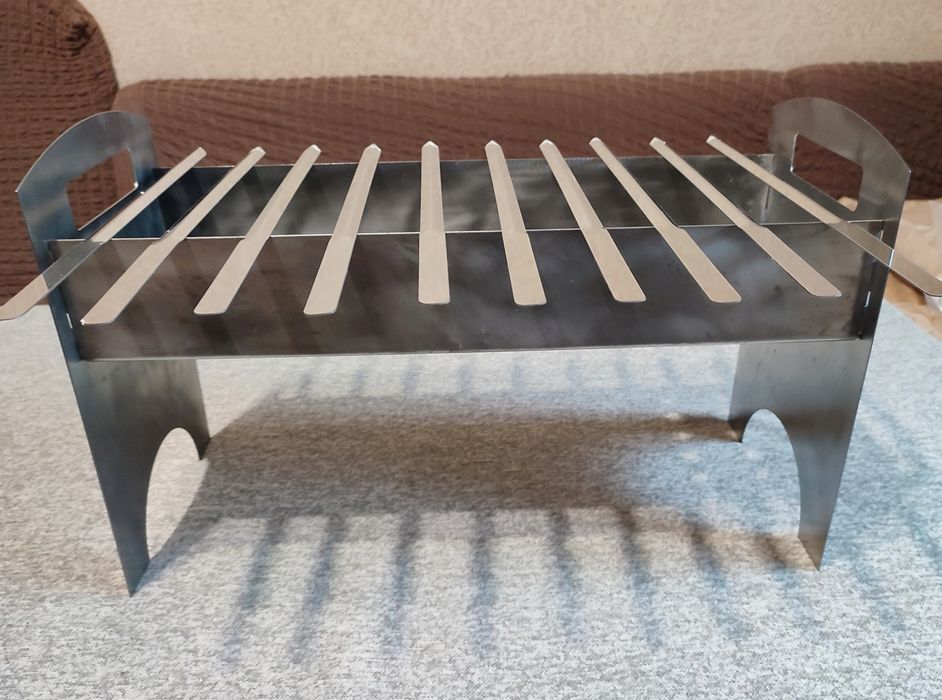Мангал разборный качественный с шампурами