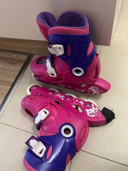 Детски ролери, розово/лилаво