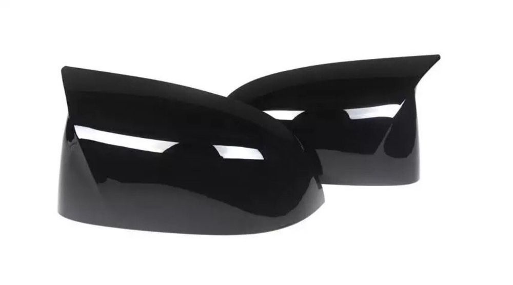 Set grile duble Capace oglinzi Negru lucios BMW M X5 F15 X6 F16