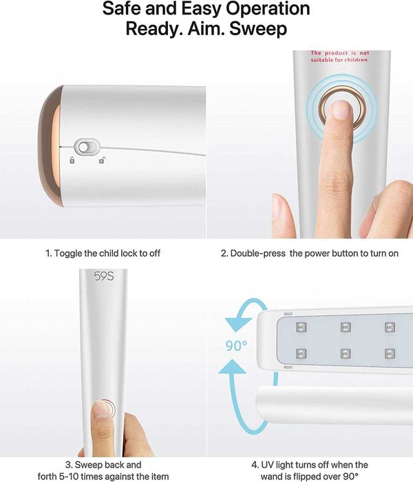 Baghetă Bagheta 59S UV-C LED X5 dezinfectantă cu lumină UV