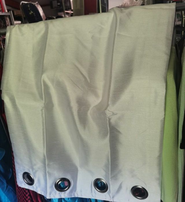 Draperii albe căptusite 117/183cm,set de 2 bc