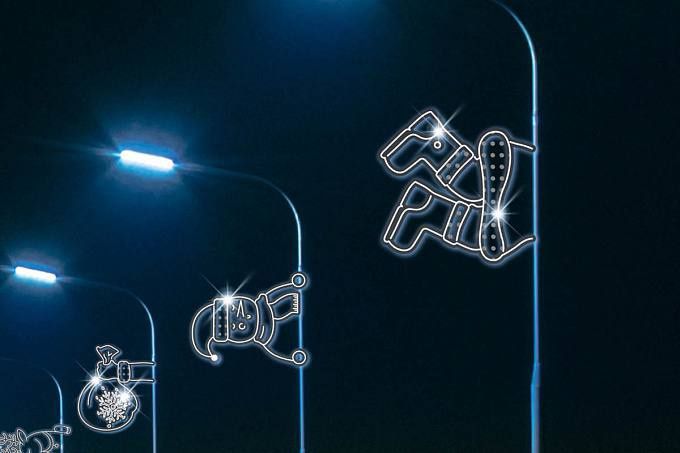 Новогодние оформление офисов магазинов фасадов