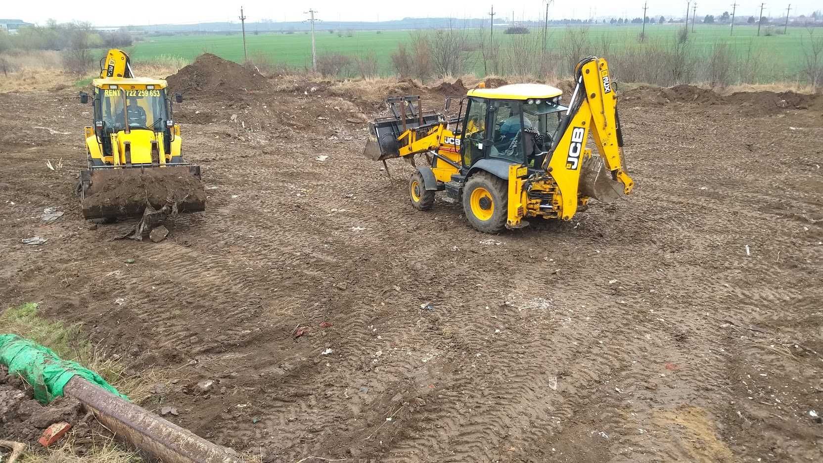 demolari cu buldoexcavatorul , evacuare moloz