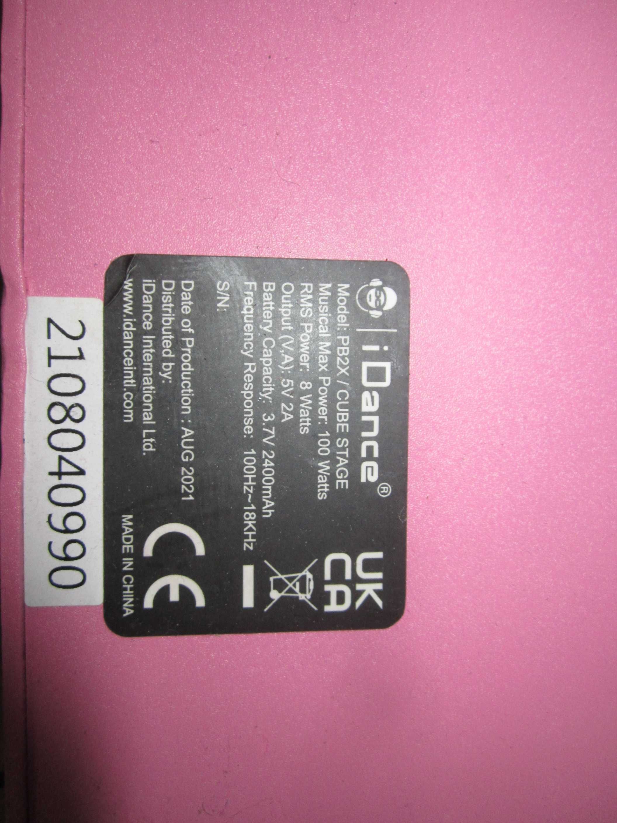 iDance PB2X Блутут колона/караоке USB SD Bluetooth