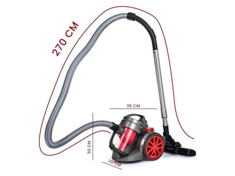 Прахосмукачка без Торба и с HEPA Филтър LEHMANN Cyclone, 4000W