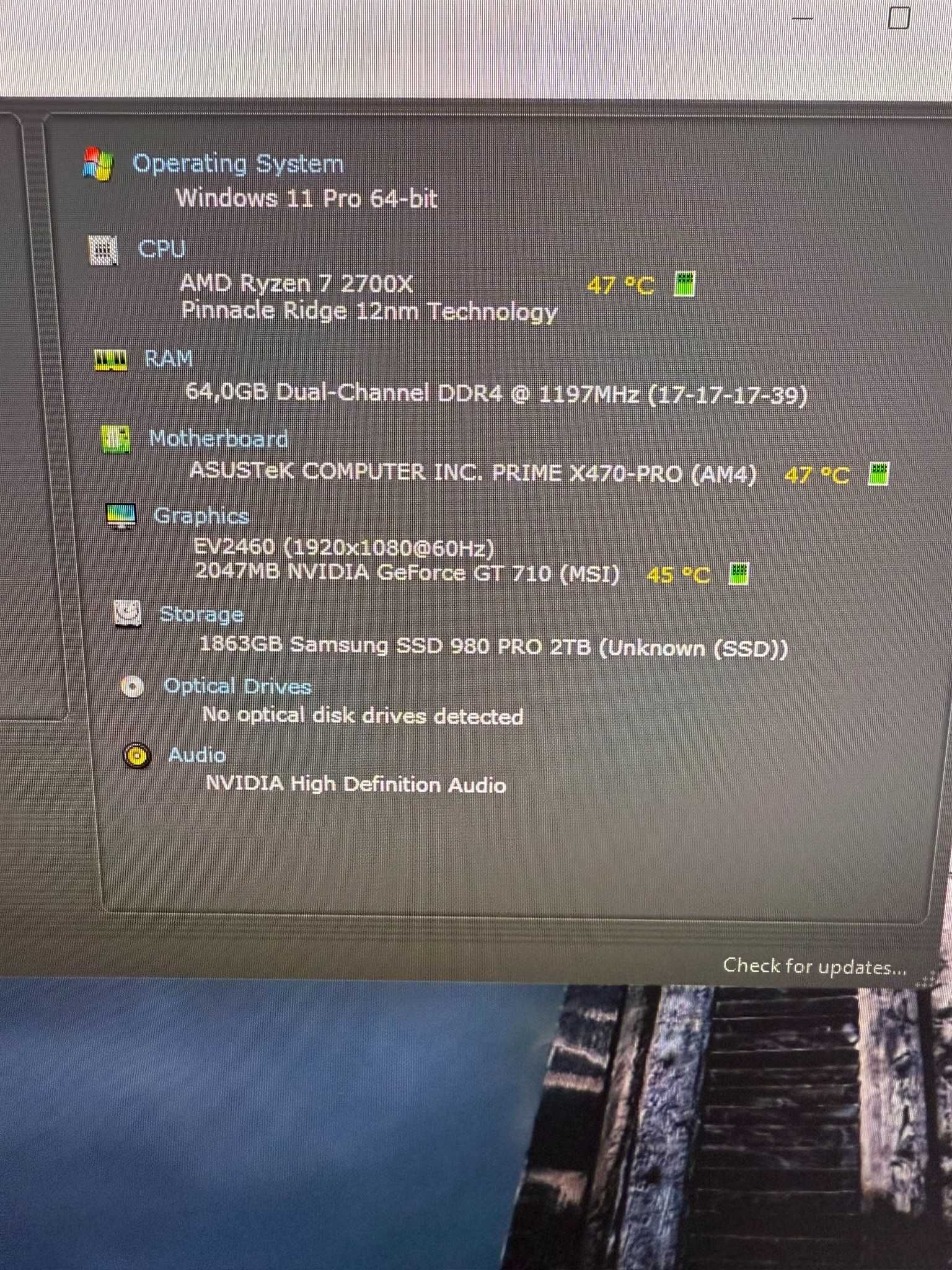 Настолен компютър Asus, AMD Ryzen 7 2700X