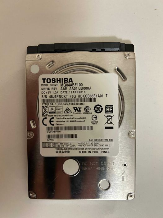 Твърд диск Toshiba MQ04ABF100 HDD 1 TB