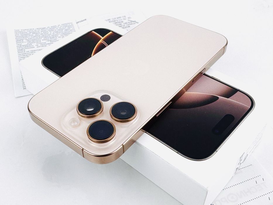 НОВ! Apple iPhone 16 Pro 128GB Desert Titanium 2г. Гаранция!