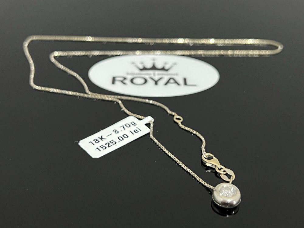 Bijuteria Royal CB : Lant aur alb 18k 3,70 grame
