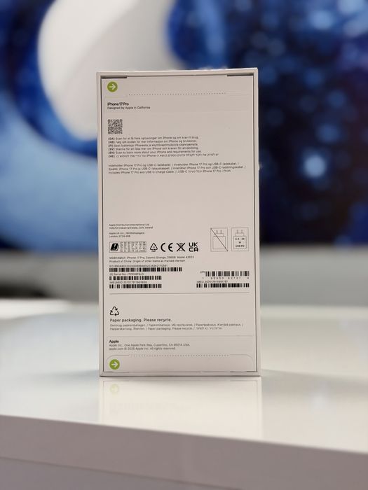 iPhone 17 Pro Cosmic Orange 256GB Нов фабрично запечатан