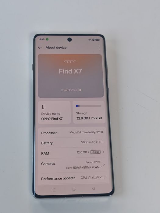 Oppo find X7 PHZ110 256gb/12+12 ram