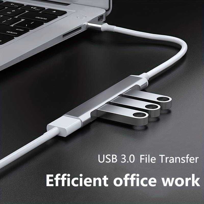 HUB USB Type-C - Porturi din aluminiu USB 3+1 porturi MacBook Pro