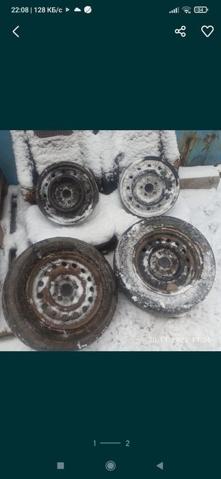 Автодиски бу в отличном состоянии 14 размер