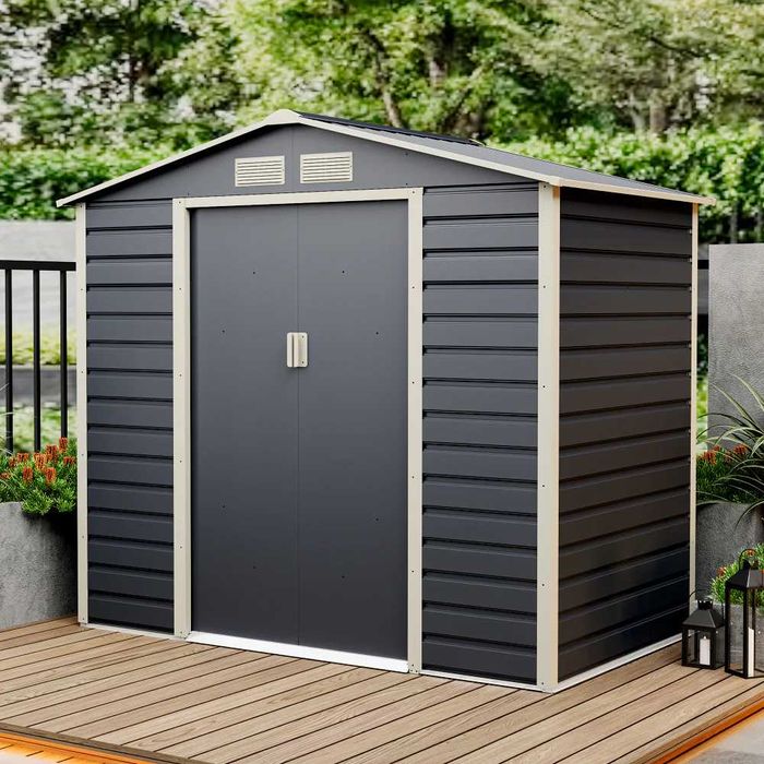 Casuta / magazie de gradina premium metalica, MESTERINO Evan-A