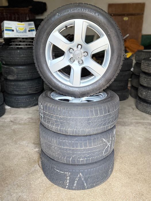 Jante aliaj 5x112 R17 originale Audi  A5 A6  Q2 Q3  CU ANVELOPE IARNA