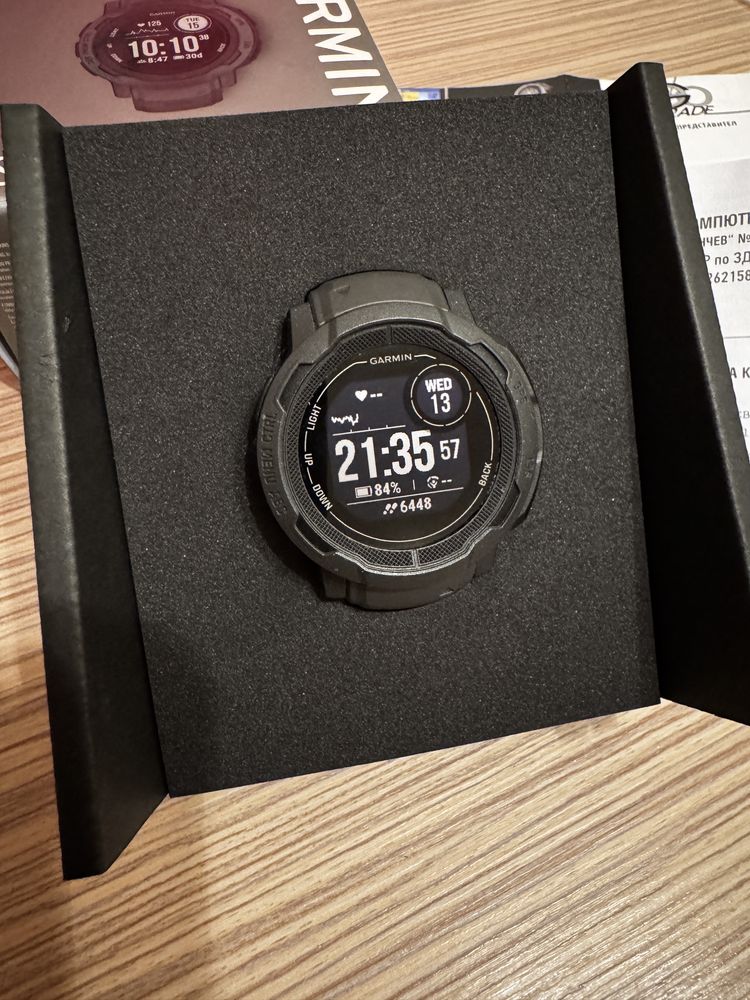 Смарт часовник Garmin Instinct 2, 45 mm, Silicone strap, Graphite