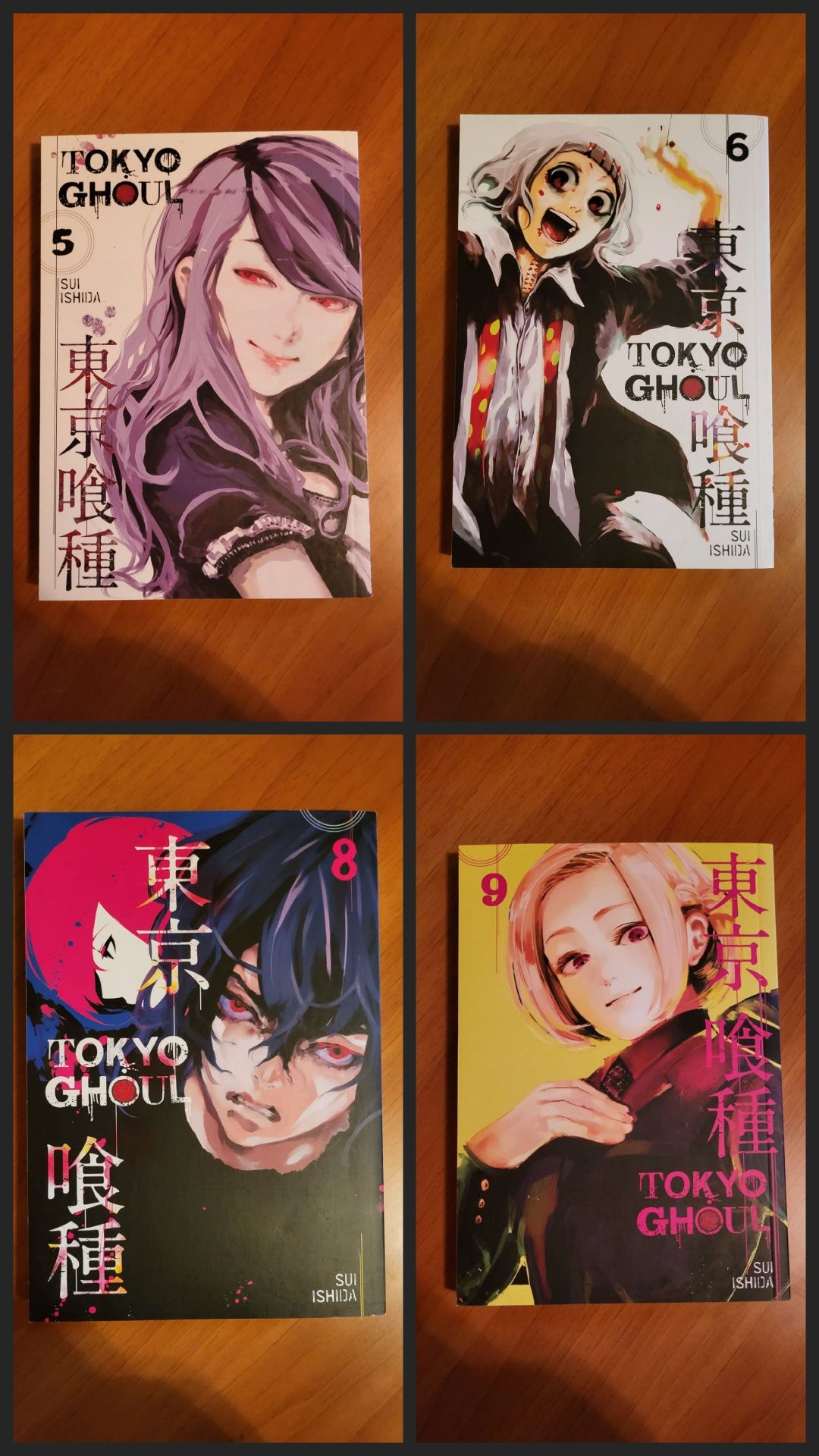 Vând cărți manga Tokyo Ghoul