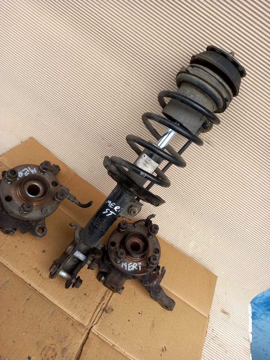 Opel Meriva, fuzeta cu rulment si senzor ABS, set arc amortizor flansa