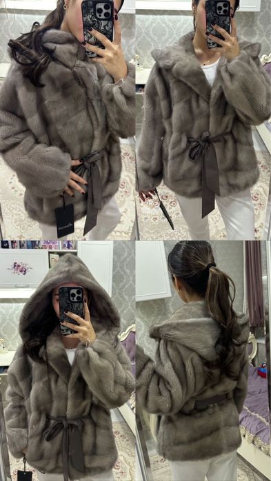 Новая норковая шуба с этикеткой!