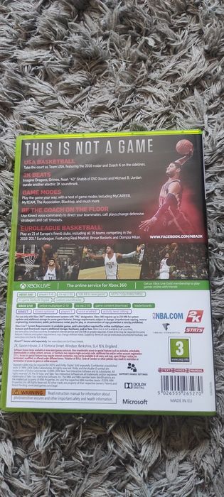 Transport curier 16 ei orice/ Joc/jocuri baschet/NBA 2k17 Xbox360
