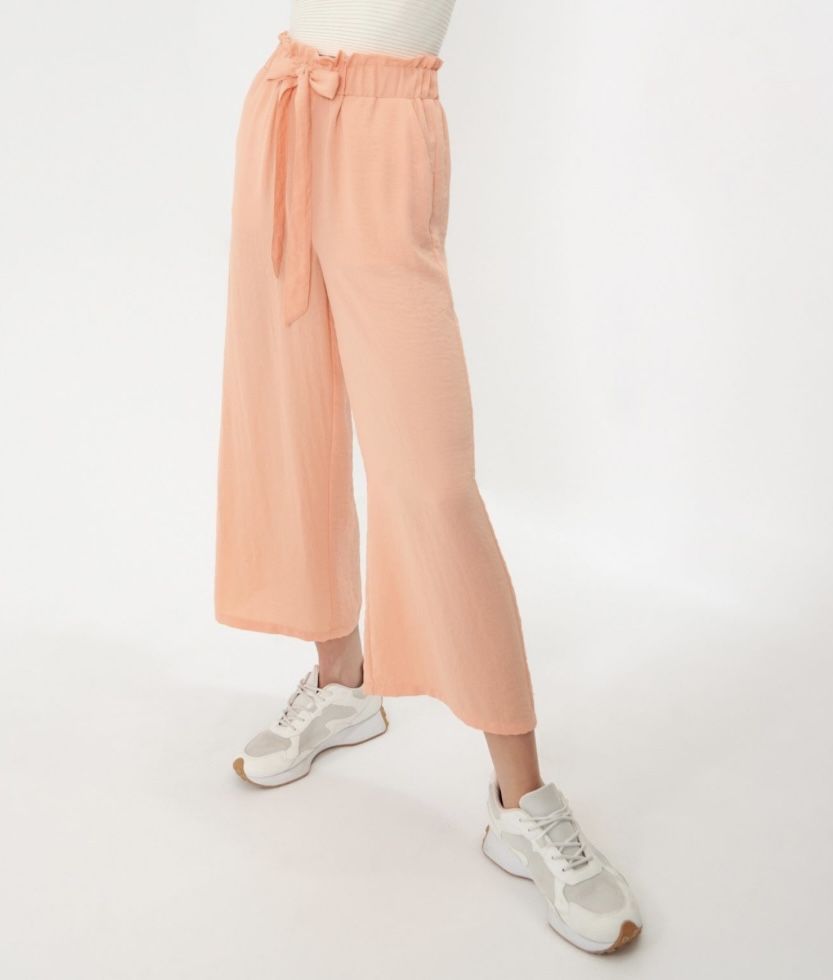 Pantaloni largi, orange