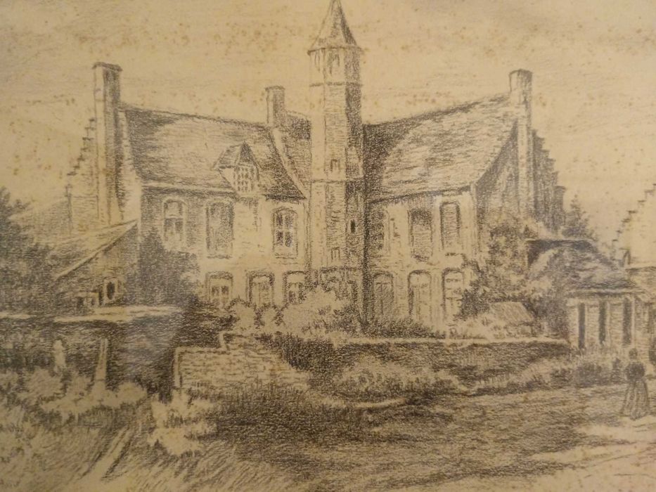 Литография на известния белгийски художник Edmond Van Dooren?