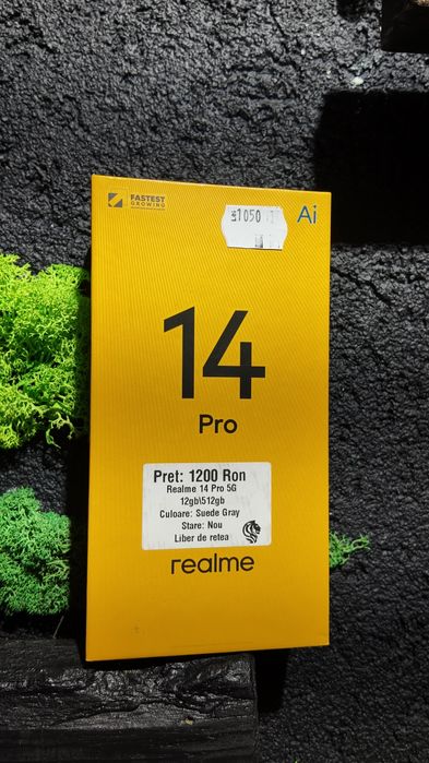 Realme 14 Pro 5G 512gb/12gb Suede Gray Duos Sigilat/Fact+Garantie